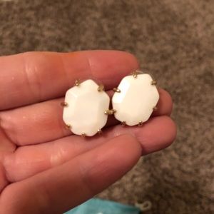 Kendra Scott white Morgan earrings